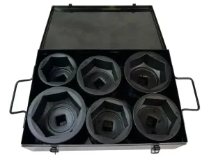 Комплект ударни вложки 6 части 1″ цол (80-105мм) KRAFTWELLE