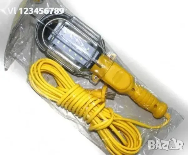 Висококачествена Аварийна Работна Лампа 220V С кабел 10 м — снимка 5