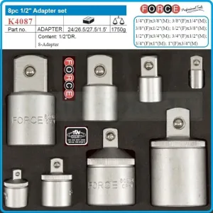Преходници, адаптори 8 части к-т | FORCE Tools