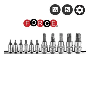 Вложки TORX с отвор 1/4 – 3/8 от T10 до T60 11части