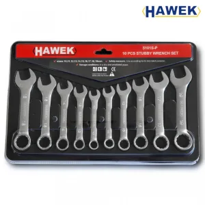 Комплект къси ключове 10-19 мм HAWEK HW-5101S-P