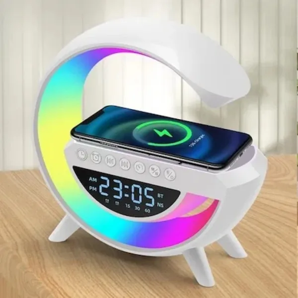 LED интелигентна лампа с безжично зарядно устройство 15 W, Bluetooth — снимка 2