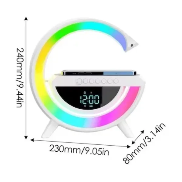 LED интелигентна лампа с безжично зарядно устройство 15 W, Bluetooth — снимка 5