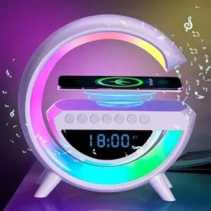 LED интелигентна лампа с безжично зарядно устройство 15 W, Bluetooth