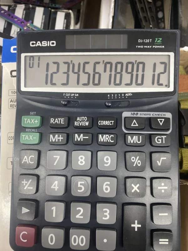 Калкулатор DJ 120 CASIO — снимка 3