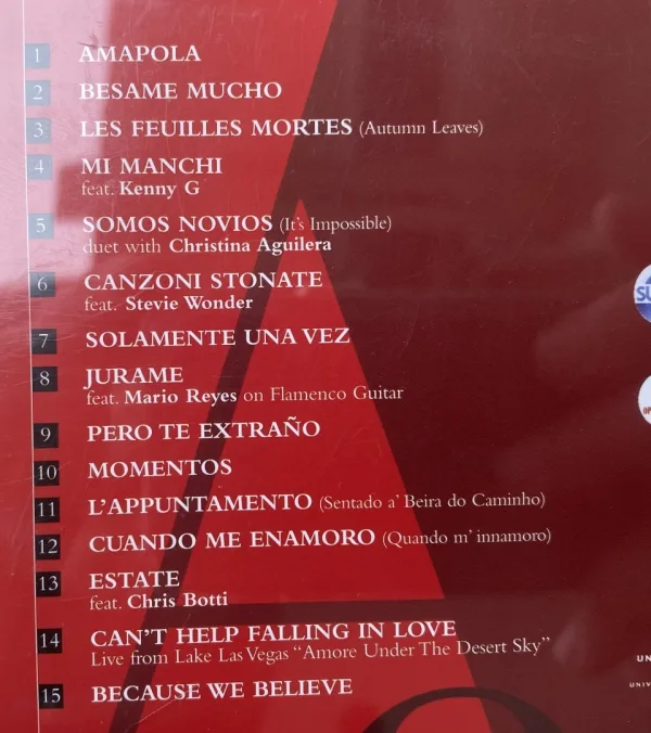 CD - Andreа Bocelli- Amore — снимка 2