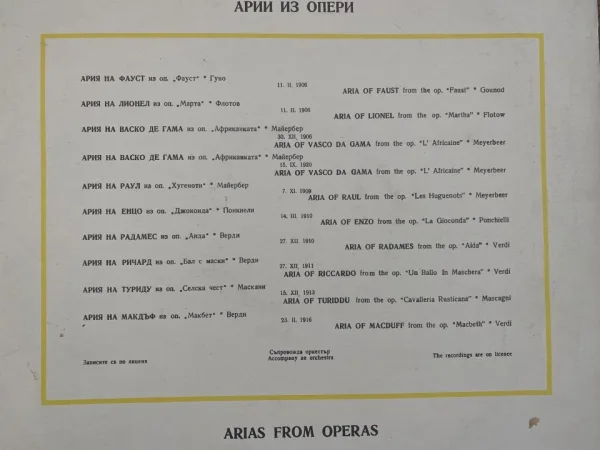 Енрико Карузо - Арии Из Опери Enrico Caruso БОА 10157 — снимка 2
