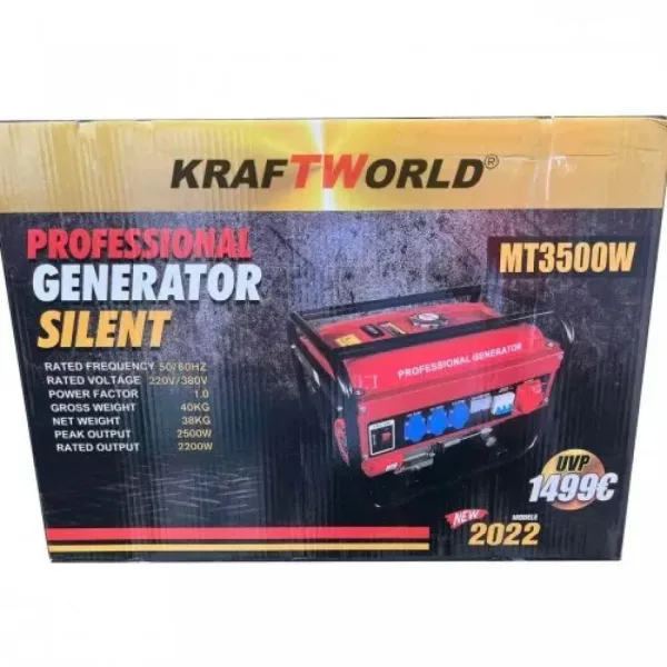 Четиритактов Генератор за Ток 3,5kW KRAFT Royal– Агрегат — снимка 3