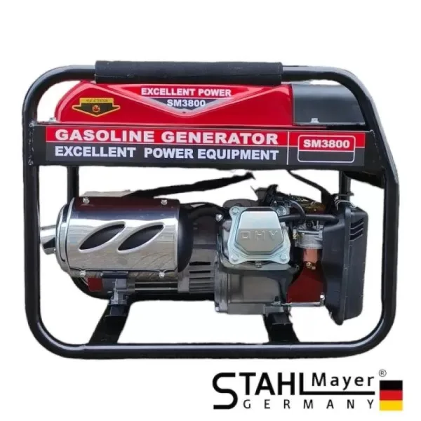 Монофазен четиритактов Генератор за ток STAHLMAYER 3,8kW – Агрегат — снимка 3