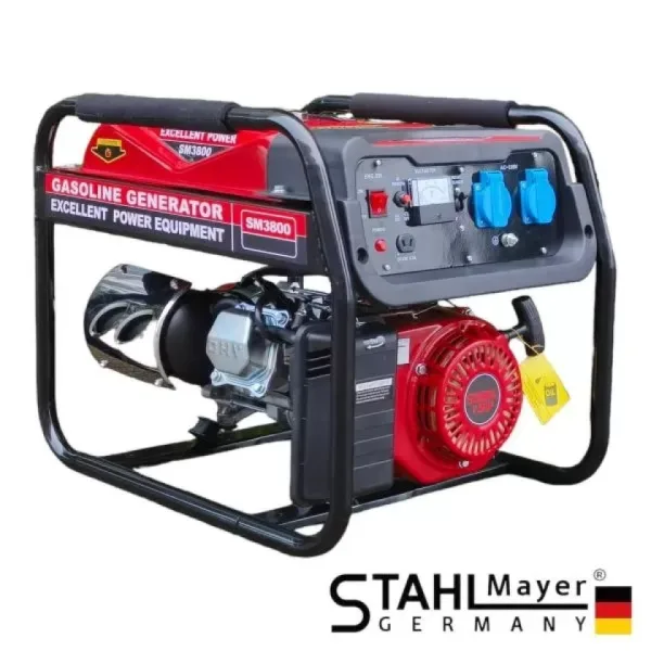 Монофазен четиритактов Генератор за ток STAHLMAYER 3,8kW – Агрегат — снимка 4