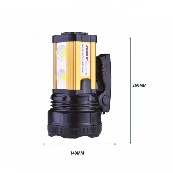 Супер мощен LED акумулаторен фенер DAT AT-398 — снимка 4