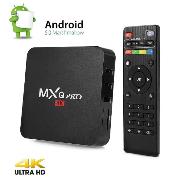 Тв бокс MXQ PRO с 1GB RAM, 8GВ ROM, WiFi, 4K + телевизии и филми — снимка 2