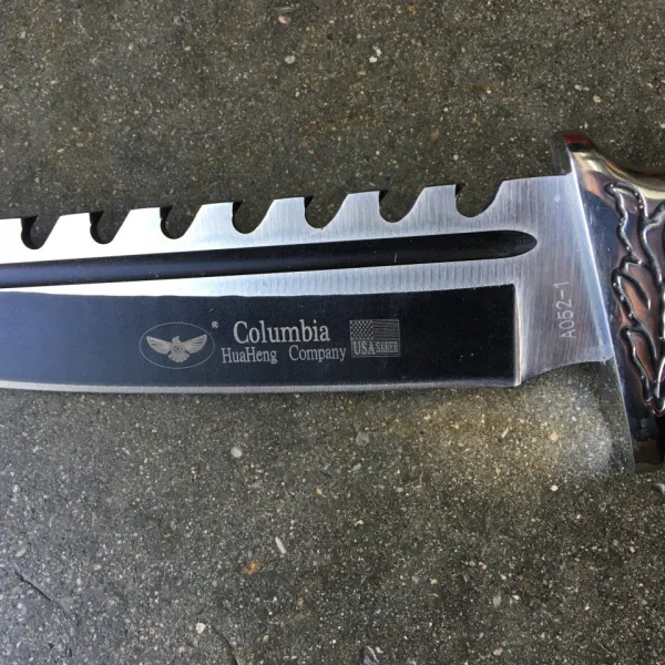 Огромен ловен нож Columbia S052 с фиксирано острие / 2 размера/ — снимка 5