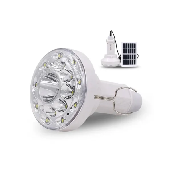Електрическа лампа със соларен панел LED 3W/6V - EP-022 — снимка 3