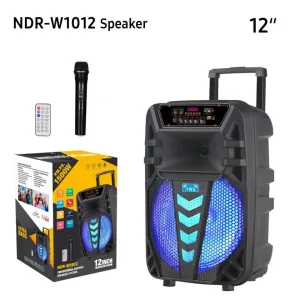 Караоке тонколона 12 инча NDR W1012 с безжичен микрофон