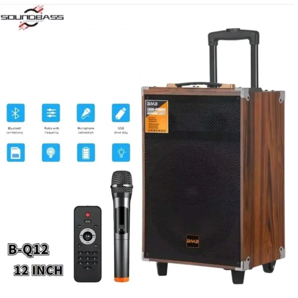 Караоке тонколона Smart Technology BQ-12 BT,FM,TF, USB, AUX IN — снимка 2