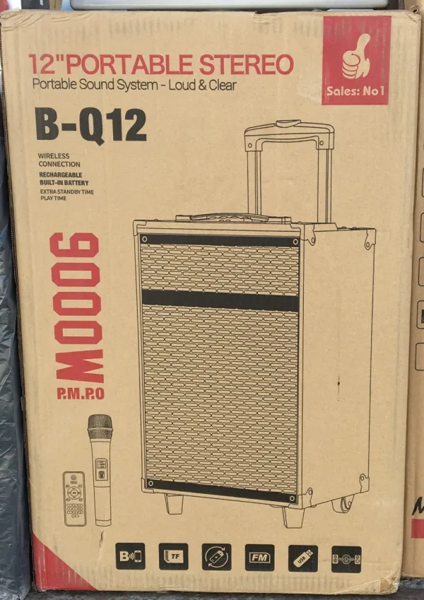 Караоке тонколона Smart Technology BQ-12 BT,FM,TF, USB, AUX IN — снимка 6