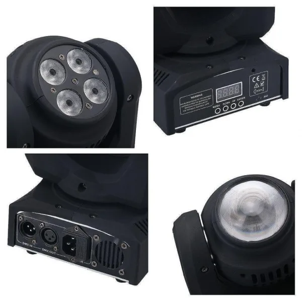 5 LED Moving Head Double - Диско ефект тип BEAM движеща се глава 5 LED — снимка 5