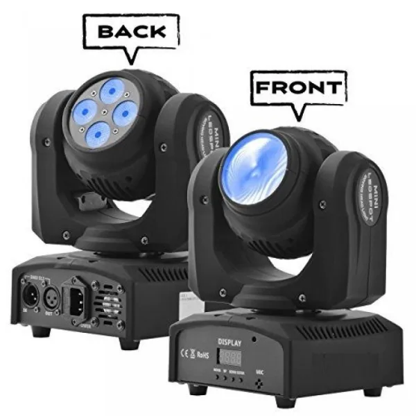 5 LED Moving Head Double - Диско ефект тип BEAM движеща се глава 5 LED — снимка 7