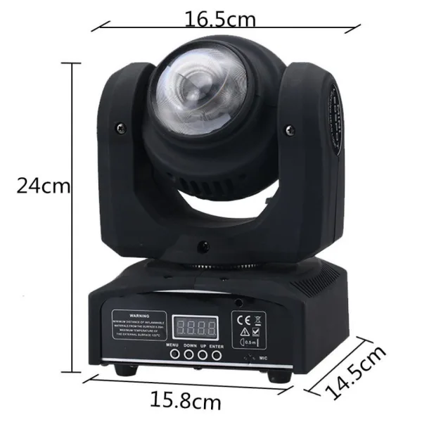 5 LED Moving Head Double - Диско ефект тип BEAM движеща се глава 5 LED — снимка 8