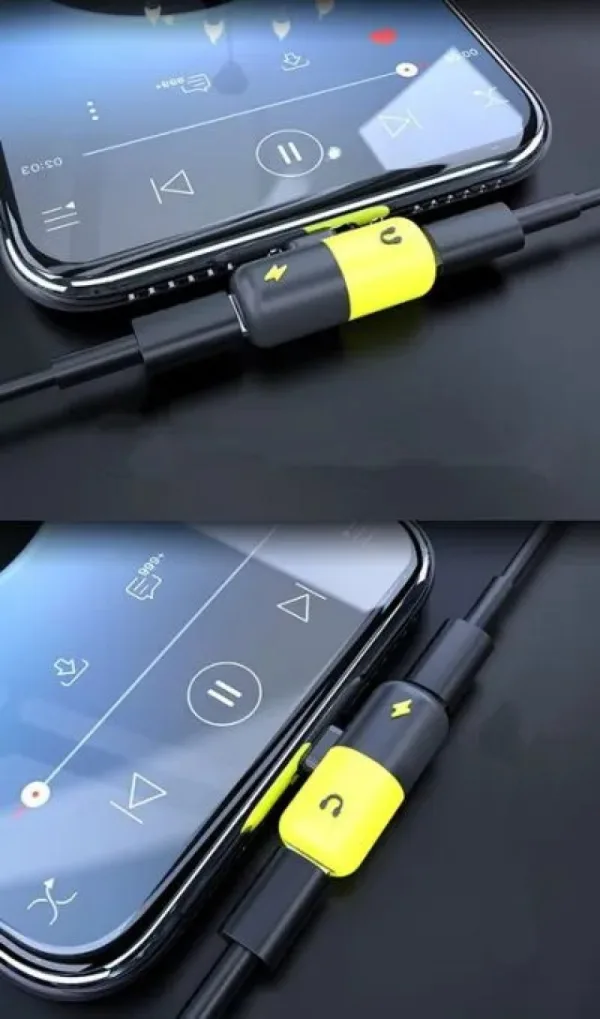 Двоен преходник /сплитер/ за iPhone — снимка 3