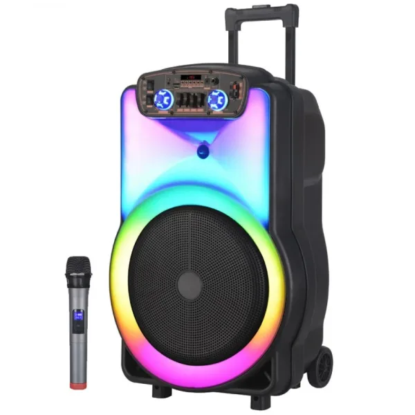 МОЩНА F15 Караоке Тонколона 15 1500W +2 Микрофона ndr-y15 — снимка 6