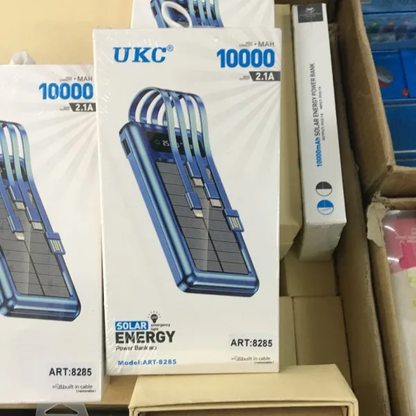 Соларна външна батерия - POWERBANK UKC 8285 - 10AH 4 — снимка 6