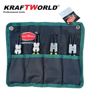 Комплект Зегер Клещи KraftWorld 230mm за Вътрешни и Външни Зегерки 9″