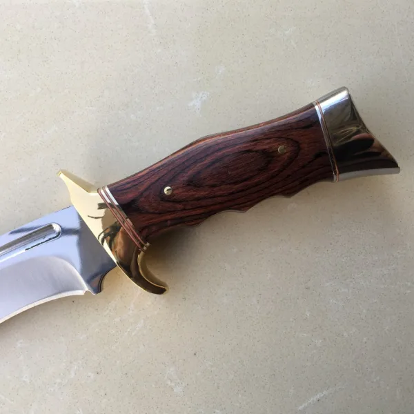 Стабилен и тежък ловен нож, кания 190 х300 — снимка 3