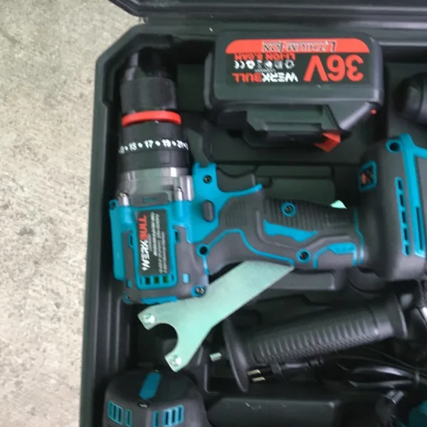 4в1 Перфоратор Винтоверт Ъглошлайф Гайковерт Акумулаторен 36V 8,0AH — снимка 5