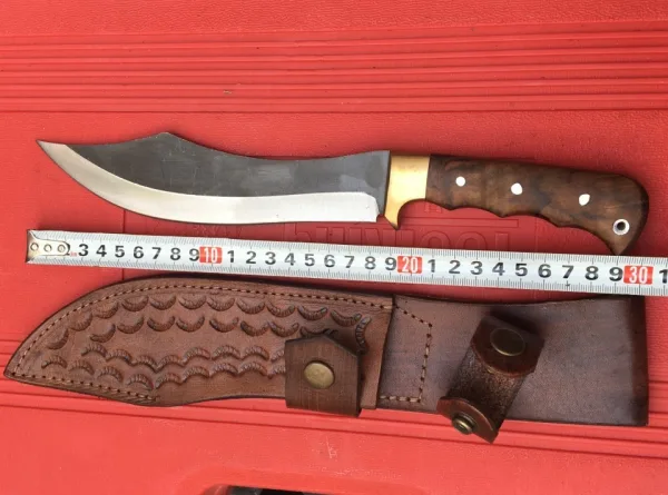 Стабилен, ръчно направен нож, чирени орех 180х300 Турция — снимка 2
