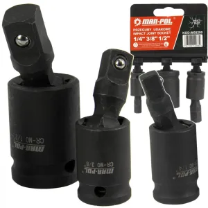 Комплект ударни карета 3 броя ( 1/2″; 1/4″; 3/8″ ) MARPOL