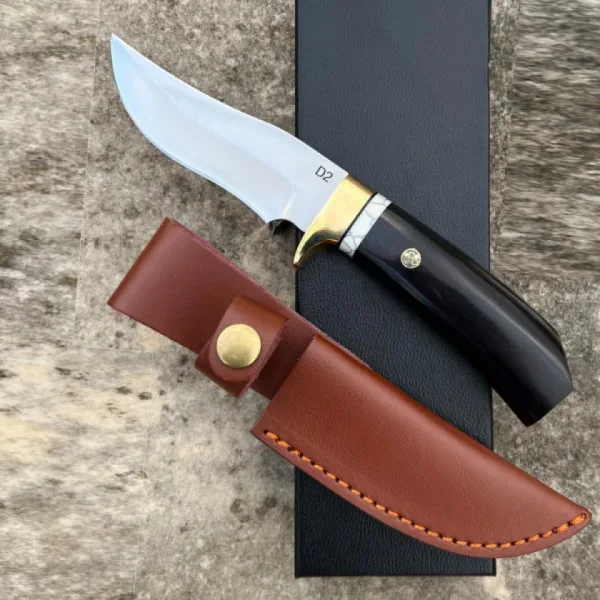 Ръчно изработен ловен нож DER HUNT -D2; 106x218 — снимка 2