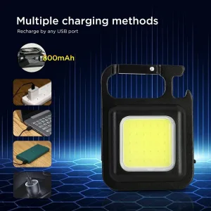 Водоустойчив COB LED фенер-ключодържател отварачка