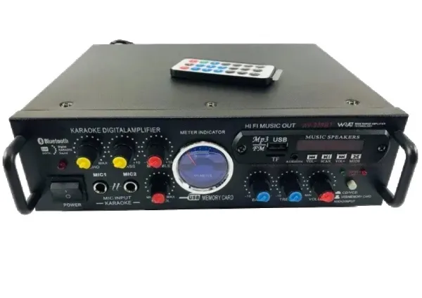 Аудио усилвател UKC AV-339B, караоке, USB порт, SD слот, MP3, FM — снимка 2