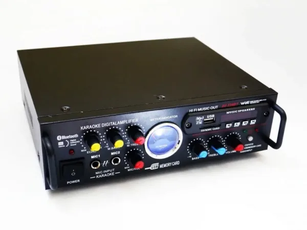 Аудио усилвател UKC AV-339B, караоке, USB порт, SD слот, MP3, FM — снимка 4