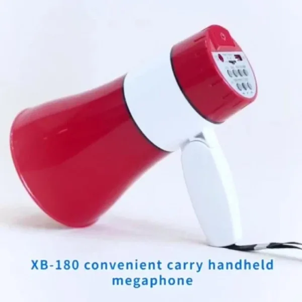 Мощен 25 вата мегафон и сирена за мероприятия XB 180 — снимка 2