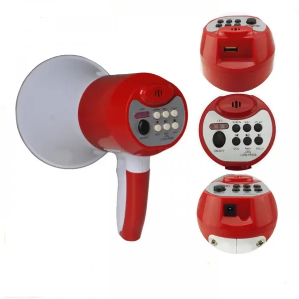 Мощен 25 вата мегафон и сирена за мероприятия XB 180 — снимка 6