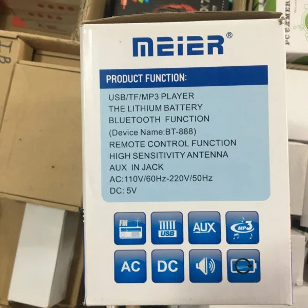 Ретро( Винтидж)Радио Meier M-110BT FM, Bluetooth USB SD AUX — снимка 7