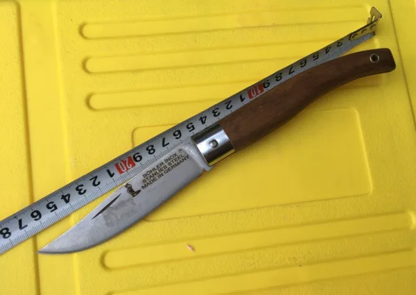 Джобен нож, сойка , дръжка орех-105х270мм BOHLER INOX GERMANY — снимка 2