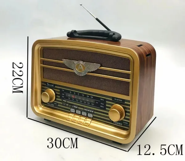 Ретро радио GOLON RX BT 939 Bluetooth Usb Sd , FМ, АМ, SW - Носталджи — снимка 4