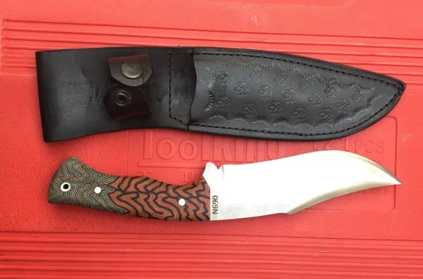 Стабилен, ръчно направен нож, 069 N 165 х 270 Турция — снимка 5