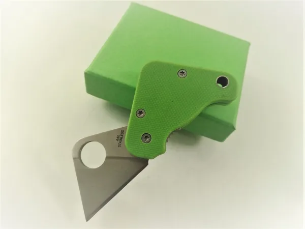 Мини джобно ножче с клипс за колан дизайн тип Spyderco 20х80 — снимка 7