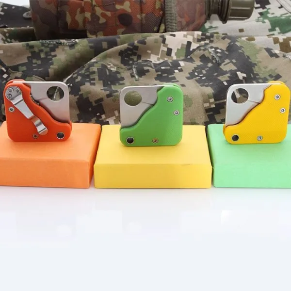 Мини джобно ножче с клипс за колан дизайн тип Spyderco 20х80 — снимка 10