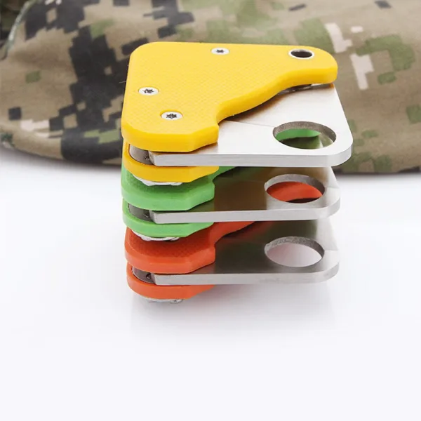 Мини джобно ножче с клипс за колан дизайн тип Spyderco 20х80 — снимка 11