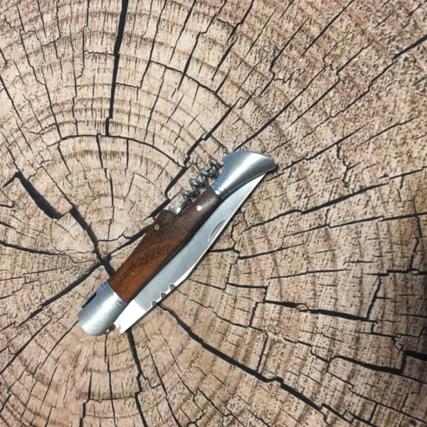 Сгъваем джобен нож с тирбушон 100х220 — снимка 5