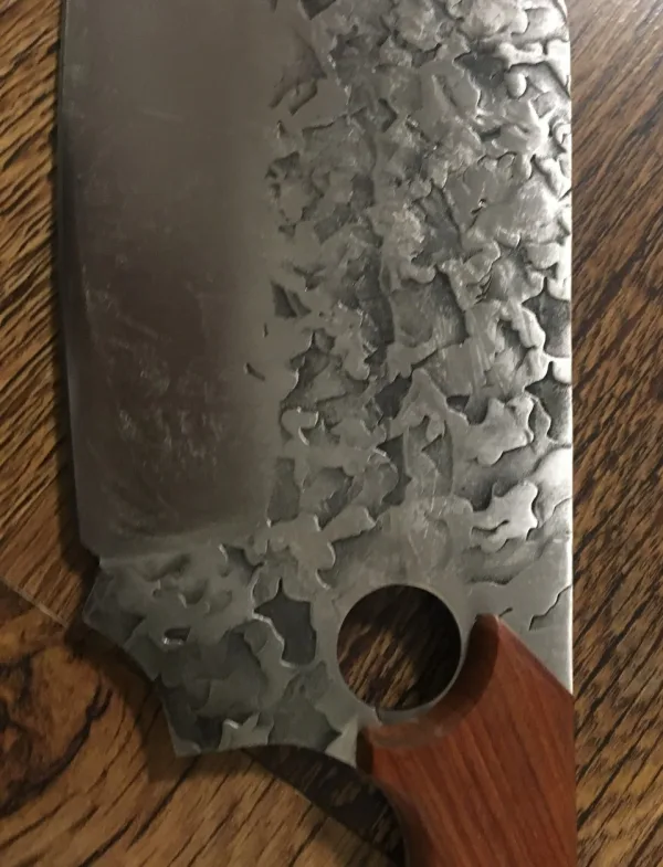 Full Tang Carbon Steel Handmade Chef Knife High Quality кухненски сатър 1250 гр — снимка 3