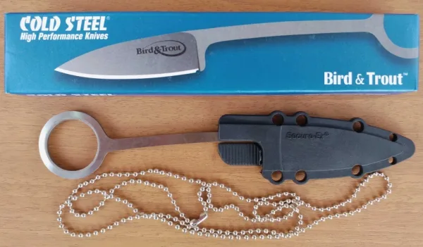 Нож за скрито носене на врата-COLD STEEL -Bird and Trout -57х160 — снимка 5