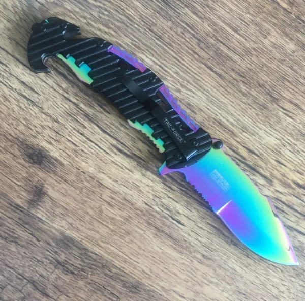 Сгъваем нож TAC FORCE 215х920 -МЕЛНАЖ — снимка 2