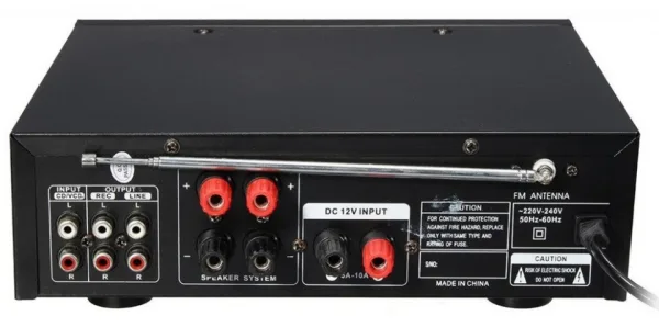 Усилвател Teli BT-288A ,караоке функция , еквалайзер Мp3, USB, SD, FM РАДИО , дистанционно — снимка 3
